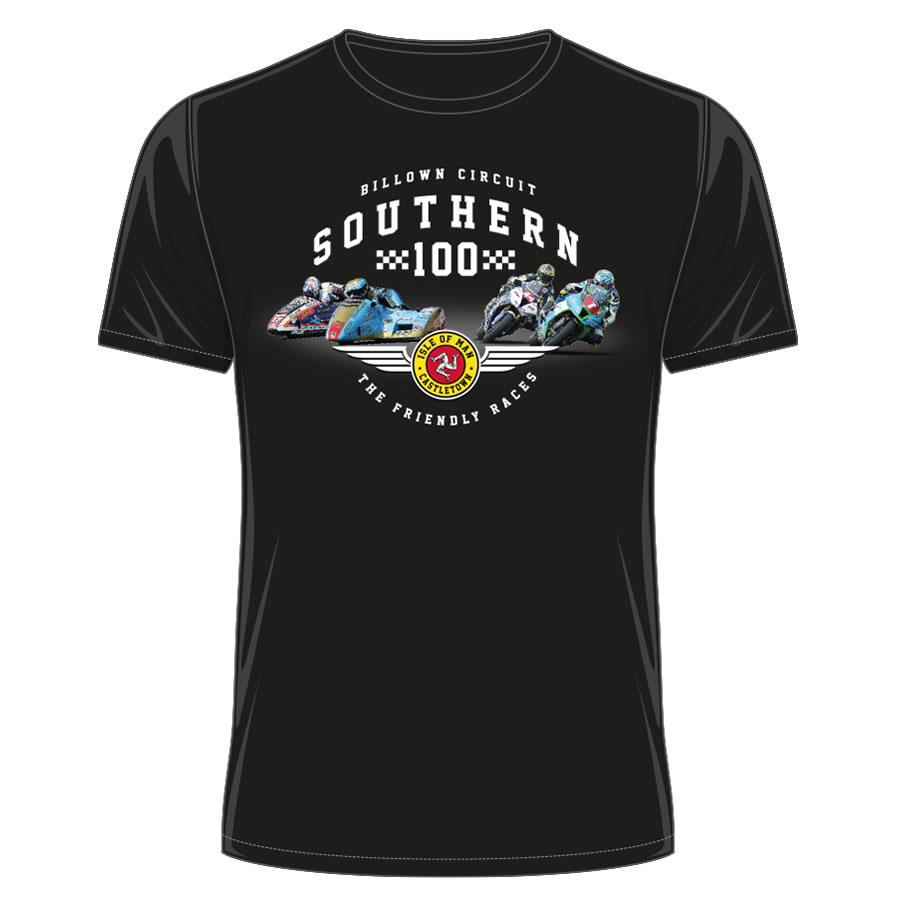 20S100B - Southern 100 Black T-Shirt